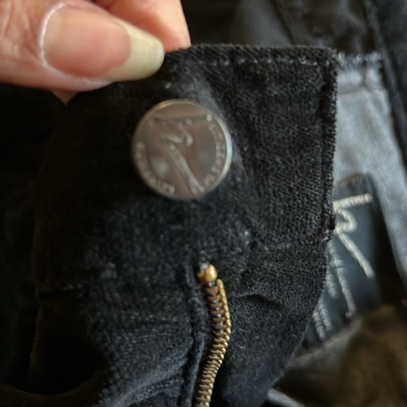 Citizens of Humanity velvet low cut rise 8, inseam 33, black, cotton and lycra - Picture 5 of 9